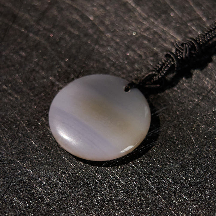 Buddha Stones Vajra Dorje patrón sánscrito Natural varios cristales negro obsidiana cumplimiento collar colgante