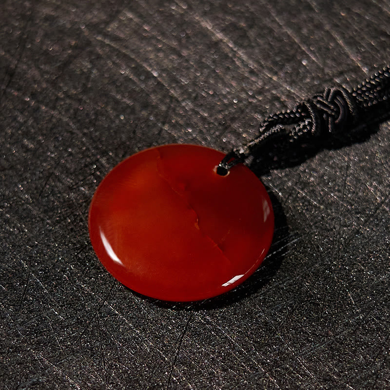Colgante de collar de purificación de obsidiana negra de cristal Natural con diseño de loto y esvástica de Buddha Stones