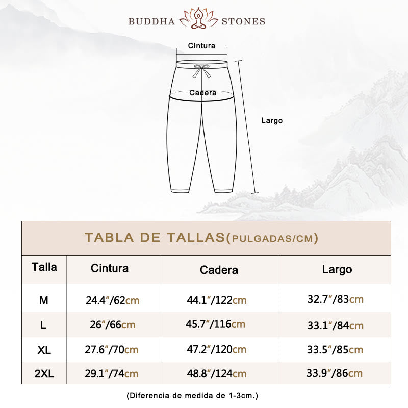 Pantalones harén con bordado de flores pequeñas de verano y bolsillos de Buddha Stones - image 6