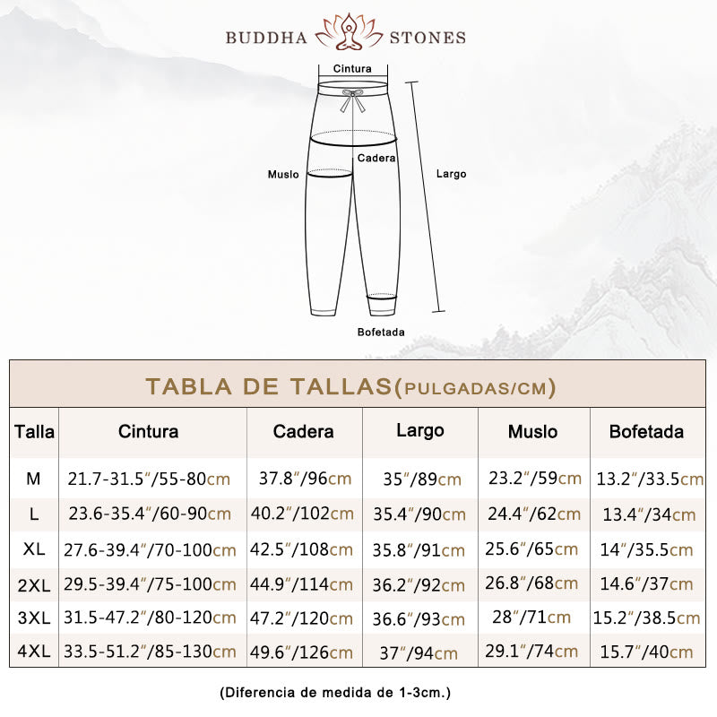 Pantalones harén informales de algodón con cordón y bolsillos para mujer de Buddha Stones - image 4
