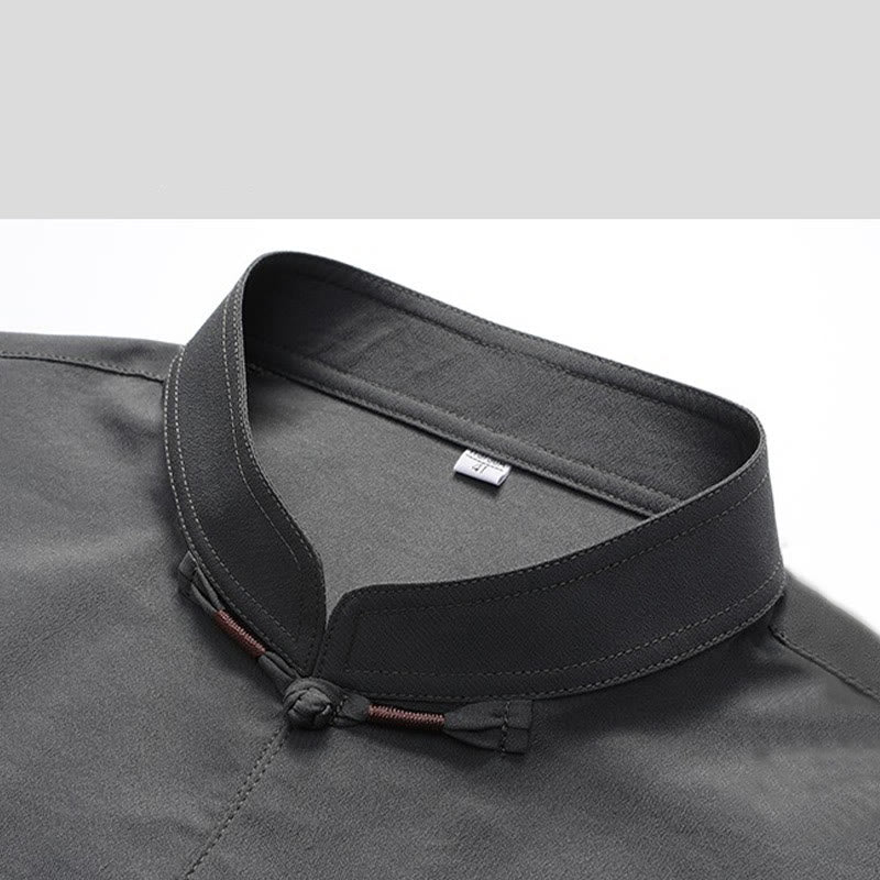 Traje Fu Tang bordado de Año Nuevo chino con Buddha Stones, conjunto de pantalones y camiseta de manga larga de Hanfu para hombre - image 6