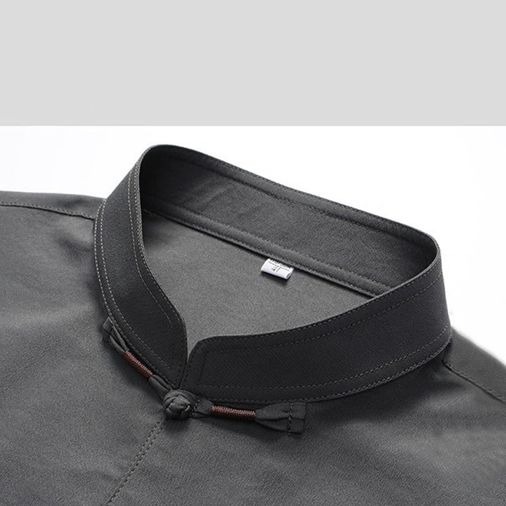 Traje Fu Tang bordado de Año Nuevo chino con Buddha Stones, conjunto de pantalones y camiseta de manga larga de Hanfu para hombre - image 6