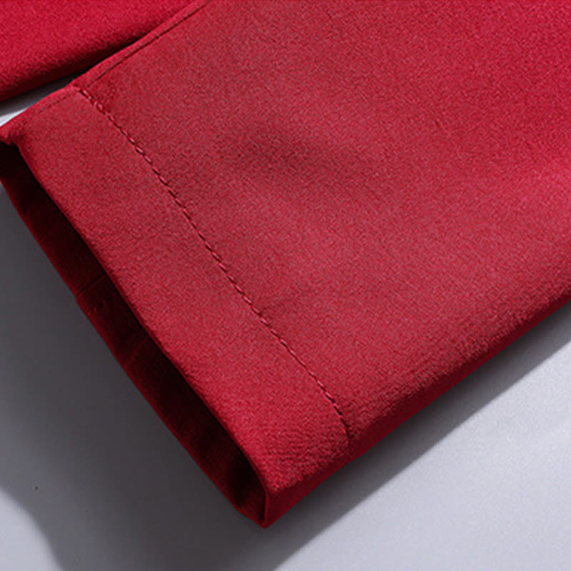 Traje Tang bordado con Buddha Stones para Año Nuevo chino, uniforme tradicional Hanfu, camiseta de manga larga, pantalones, conjunto para hombre