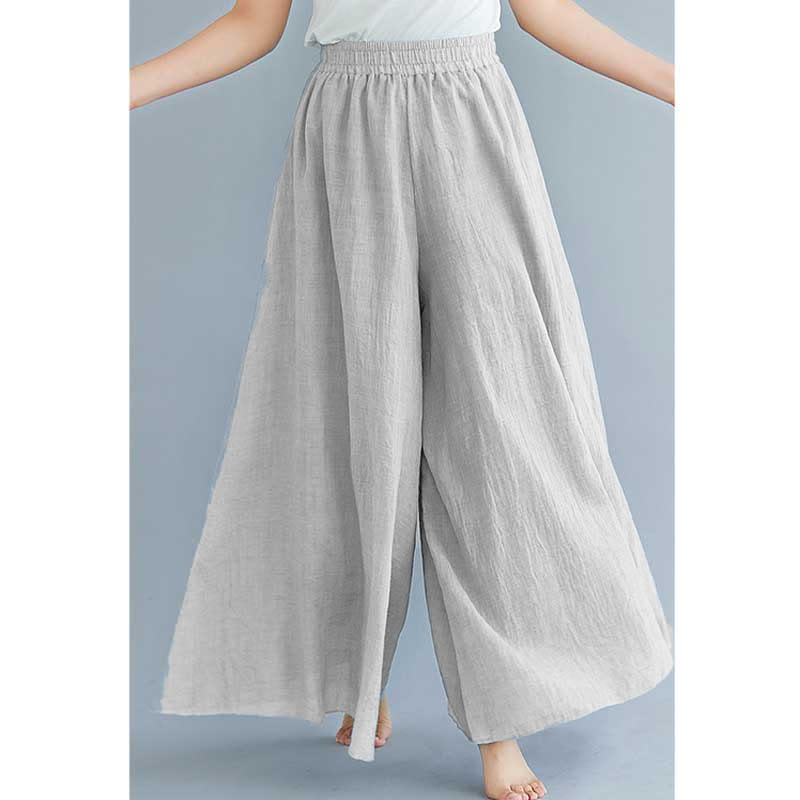 Buddha Stones - Pantalones de pierna ancha para mujer, estilo casual, sueltos, de algodón y lino, para yoga y danza - image 32