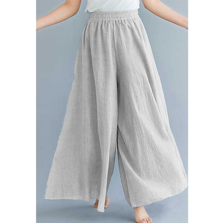 Buddha Stones - Pantalones de pierna ancha para mujer, estilo casual, sueltos, de algodón y lino, para yoga y danza - image 32