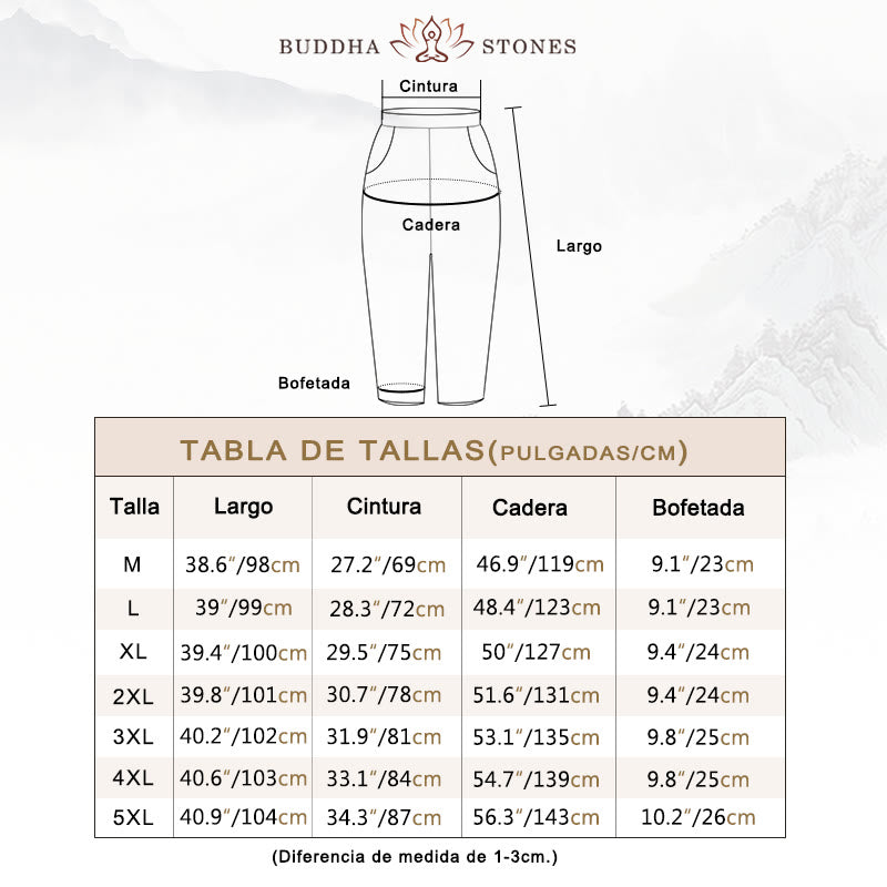 Pantalones harén de algodón para hombre con estampado de pájaros, grafiti, rojo y marrón, con Buddha Stones y bolsillos - image 6