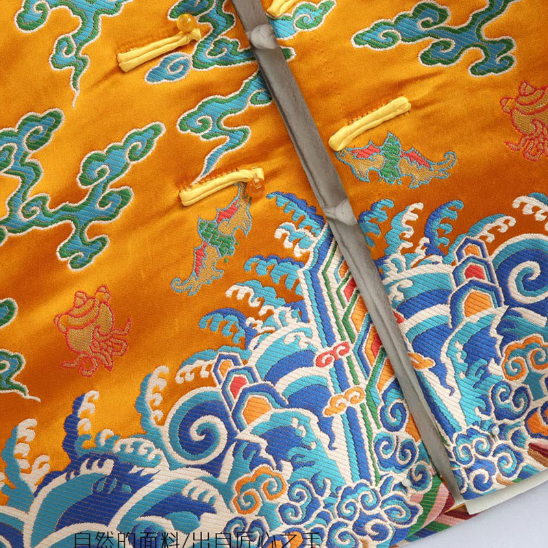 Traje Tang con botones de rana y bordado de dragón con Buddha Stones y Año Nuevo chino para hombre, chaqueta y camisa - image 7