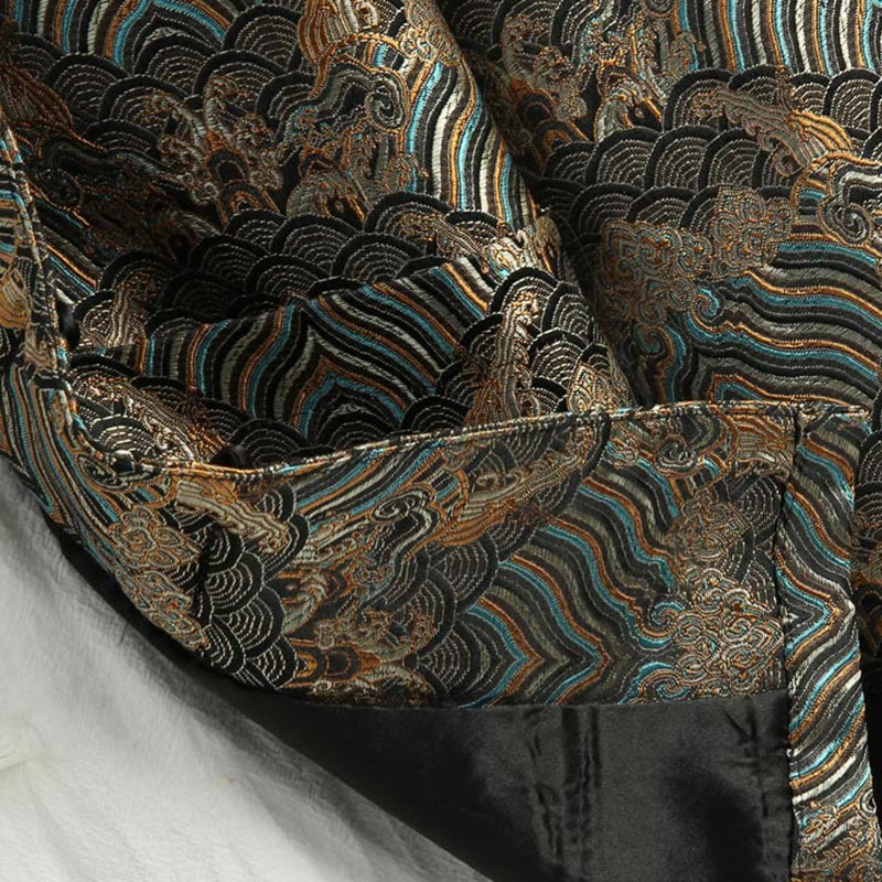 Traje Tang con Buddha Stones y bolsillos para hombre - image 13