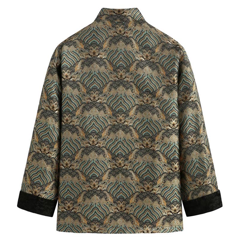 Traje Tang con Buddha Stones y bolsillos para hombre