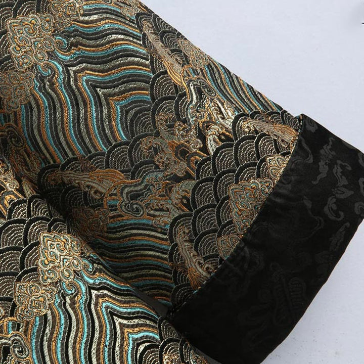 Traje Tang con Buddha Stones y bolsillos para hombre - image 12