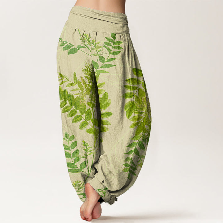 Pantalones harén con cintura elástica para mujer con Buddha Stones - image 2