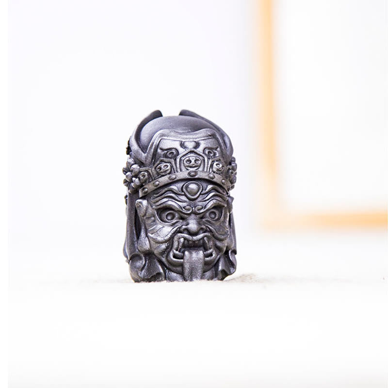 Estatua de resina fundida con óxido de hierro en polvo de Zakiram hecha a mano con Buddha Stones, decoración zen para el hogar