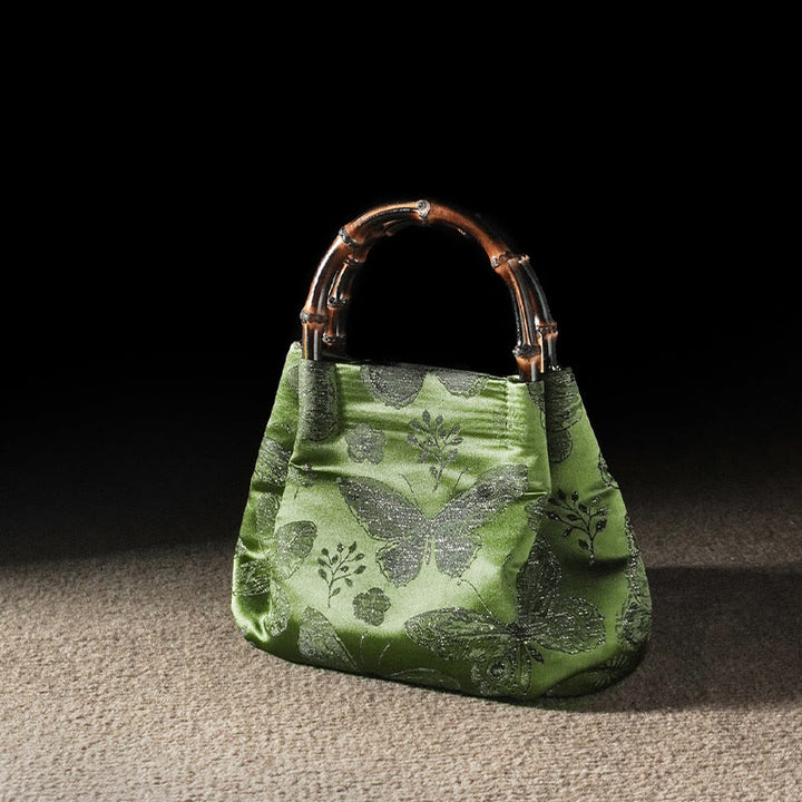 Bolso bandolera con cadena de metal y asa de bambú con diseño de Buddha Stones - image 5