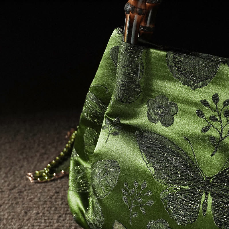 Bolso bandolera con cadena de metal y asa de bambú con diseño de Buddha Stones - image 8