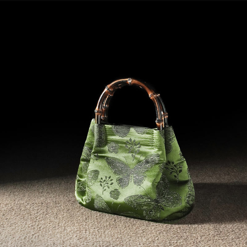 Bolso bandolera con cadena de metal y asa de bambú con diseño de Buddha Stones - image 4