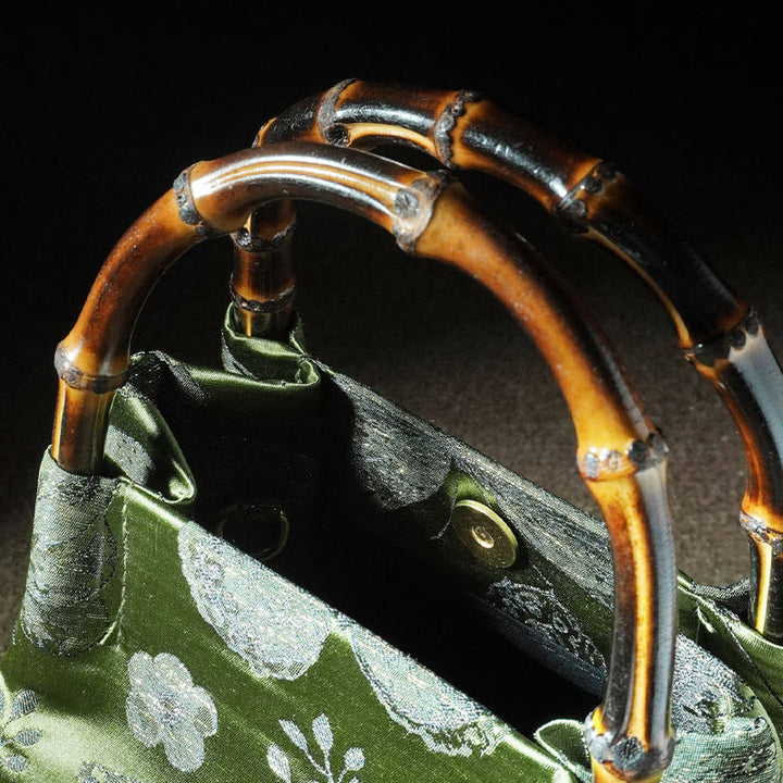 Bolso bandolera con cadena de metal y asa de bambú con diseño de Buddha Stones - image 10