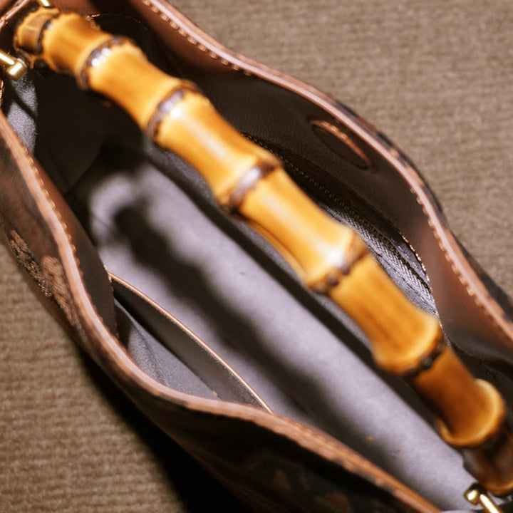 Bolso bandolera de seda Xiangyunsha con asa de Buddha Stones de Buda