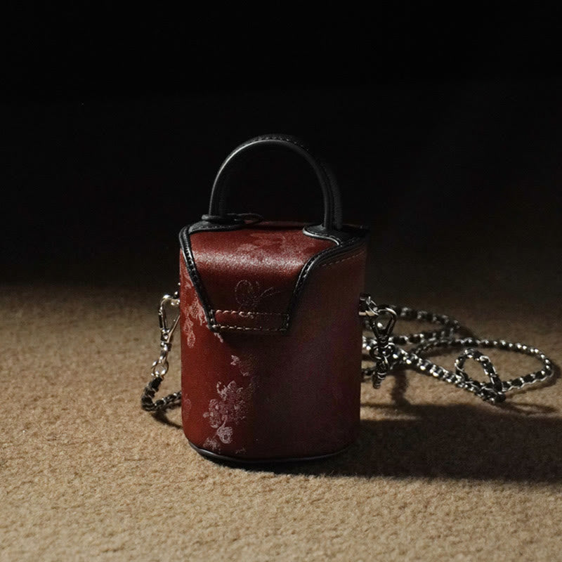 Bolso bandolera de seda Xiangyunsha con Buddha Stones , nubes auspiciosas, flores de mariposa y bolsos colgantes
