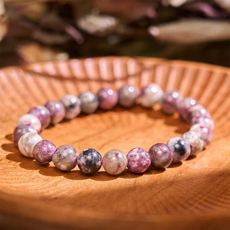 Pulsera positiva de turmalina arcoíris con Buddha Stones