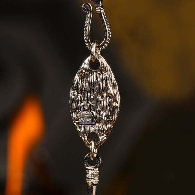 Collar con colgante de riqueza de Avalokiteśvara, Guanyin Kwan Yin de mil brazos y plata de ley 925 con Buddha Stones - image 19