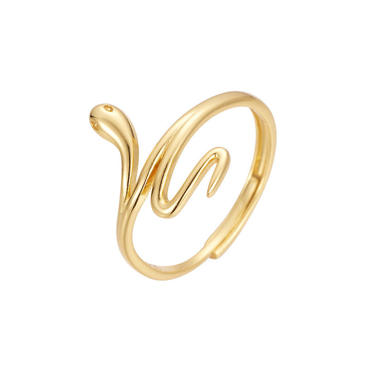 Anillo ajustable de equilibrio y calma del año de la serpiente dorada en plata de ley 925 con Buddha Stones - image 7