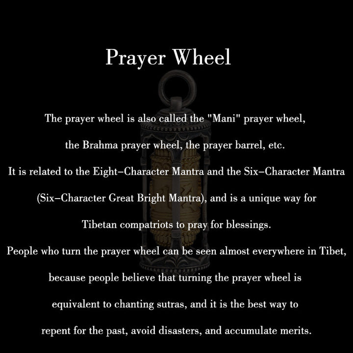 Collar con colgante de sabiduría Om Mani Padme Hum con rueda de oración tibetana de plata de ley 925 y Buddha Stones - image 12