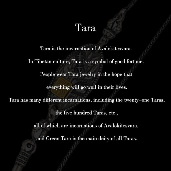 Collar de cadena de metal con protección Om Mani Padme Hum de la diosa de la riqueza tibetana Zakiram de plata de ley 925 con Buddha Stones - image 12