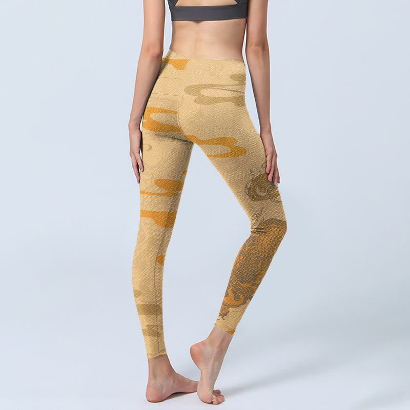 Leggings de yoga para mujer con diseño de nubes y Buddha Stones PiXiu - image 5