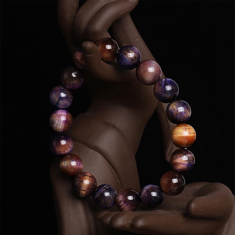 Pulsera de confianza con varias Buddha Stones y ojo de tigre - image 15