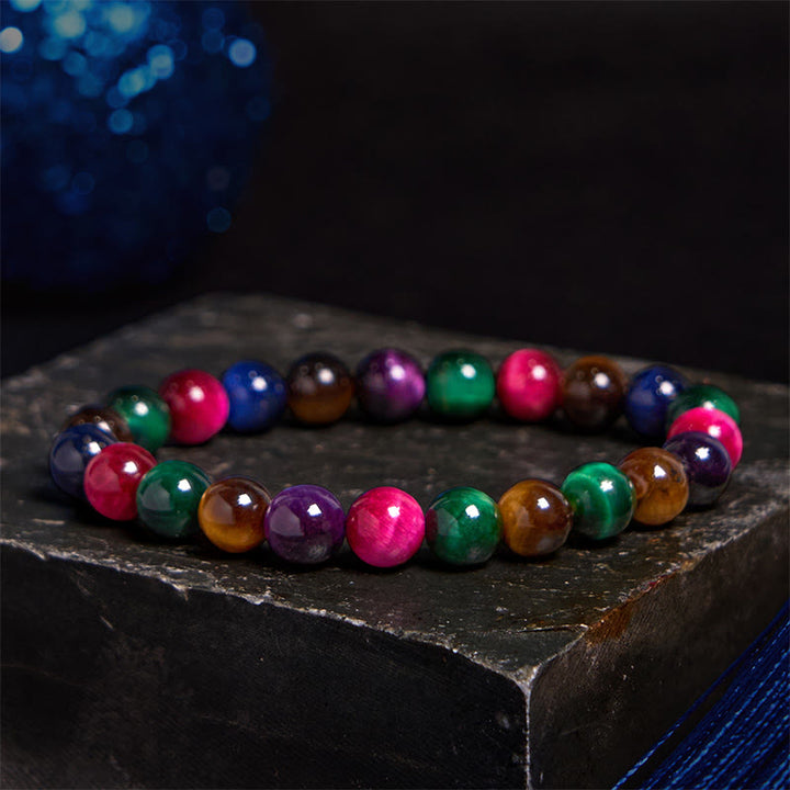 Pulsera de confianza con varias Buddha Stones y ojo de tigre - image 70