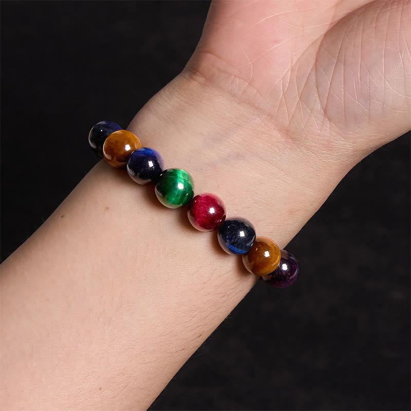 Pulsera de confianza con varias Buddha Stones y ojo de tigre - image 77