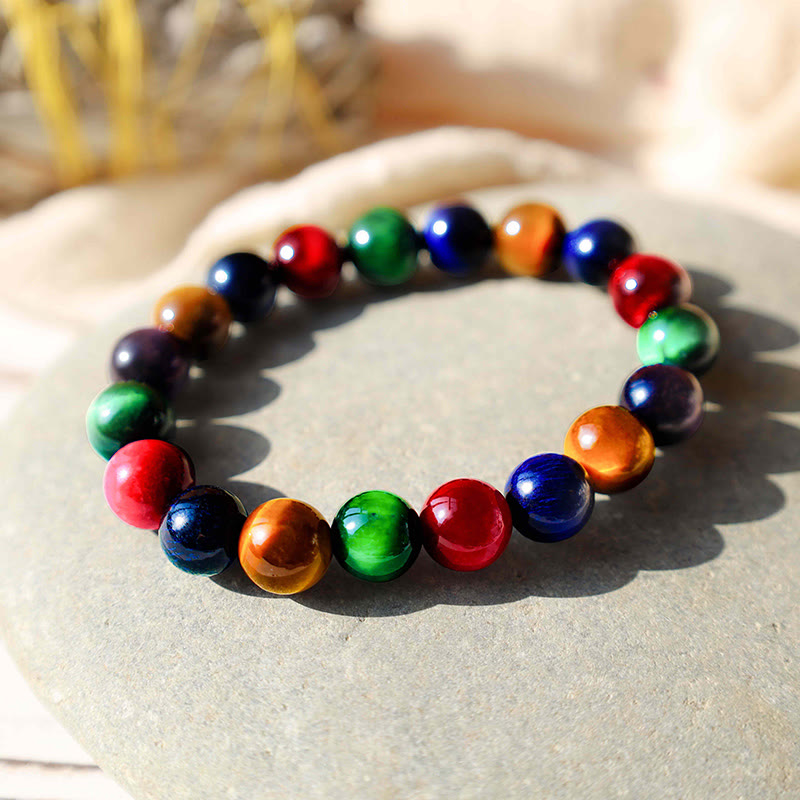 Pulsera de confianza con varias Buddha Stones y ojo de tigre - image 74