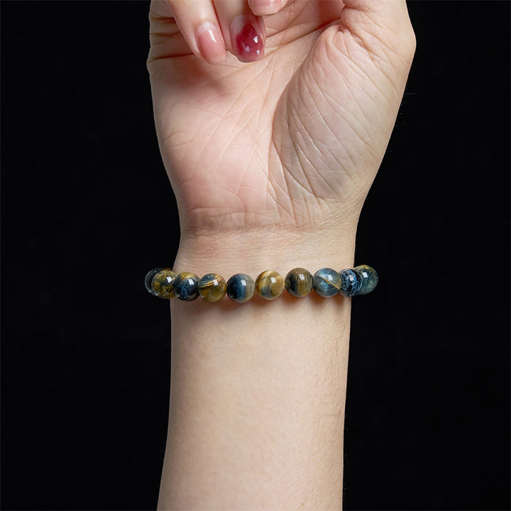 Pulsera de confianza con varias Buddha Stones y ojo de tigre - image 102