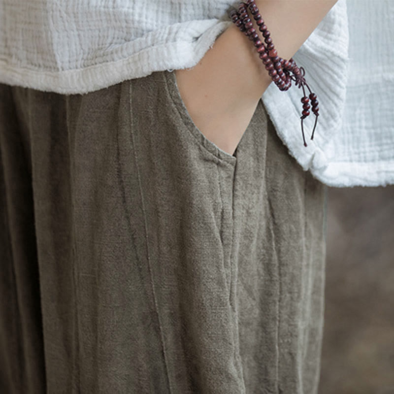 Buddha Stones Retro Tie Dye Harem Pantalones Casual Mujer Yoga Pantalones Con Bolsillos - image 20