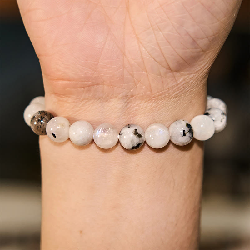 Pulsera de la calma con piedra de Buda, varios cristales, malaquita, lazurita y hemimorfita