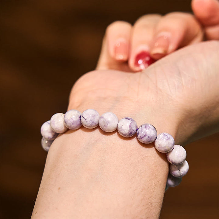 Pulsera de la calma con piedra de Buda, varios cristales, malaquita, lazurita y hemimorfita