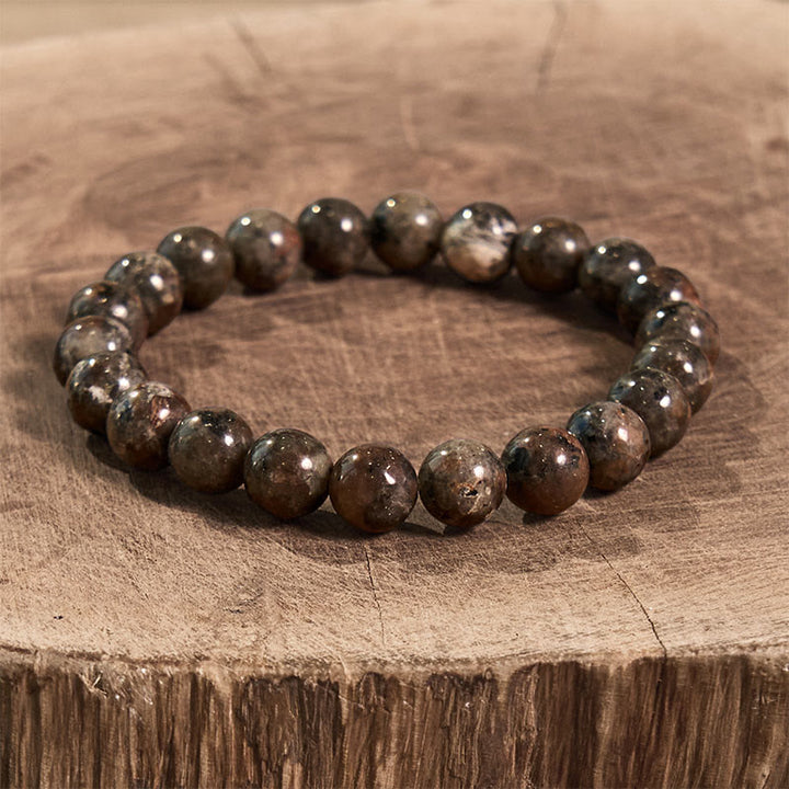 Pulsera de la calma con piedra de Buda, varios cristales, malaquita, lazurita y hemimorfita