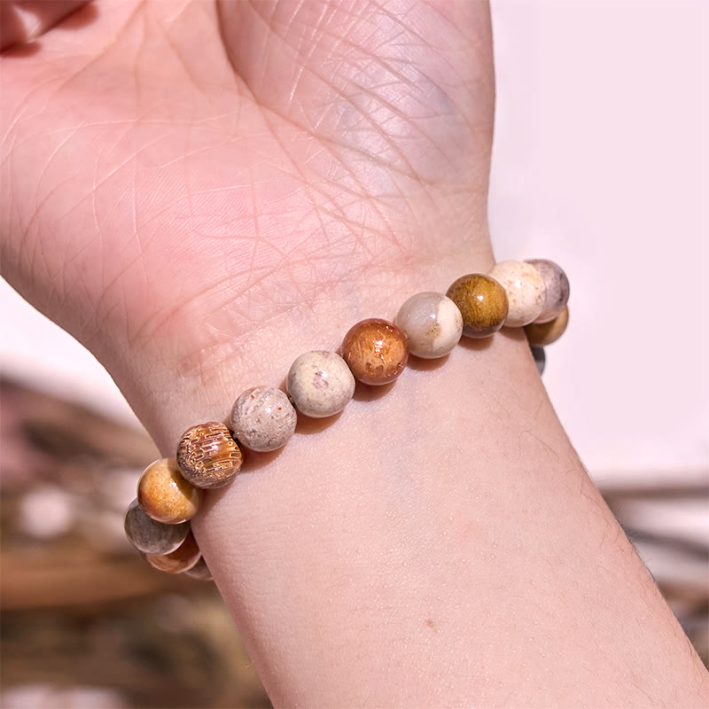 Pulsera de la calma con piedra de Buda, varios cristales, malaquita, lazurita y hemimorfita