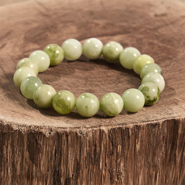 Pulsera de la calma con piedra de Buda, varios cristales, malaquita, lazurita y hemimorfita - Jade (circunferencia de la muñeca: 14-16 cm) - image 95