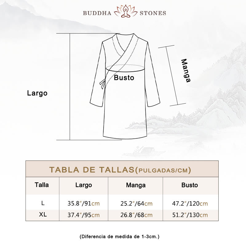 Juego de ropa de meditación Zen Tai Chi de algodón y lino, camisa de hombre de manga larga con cuello en V y pantalones, 2 piezas - image 6