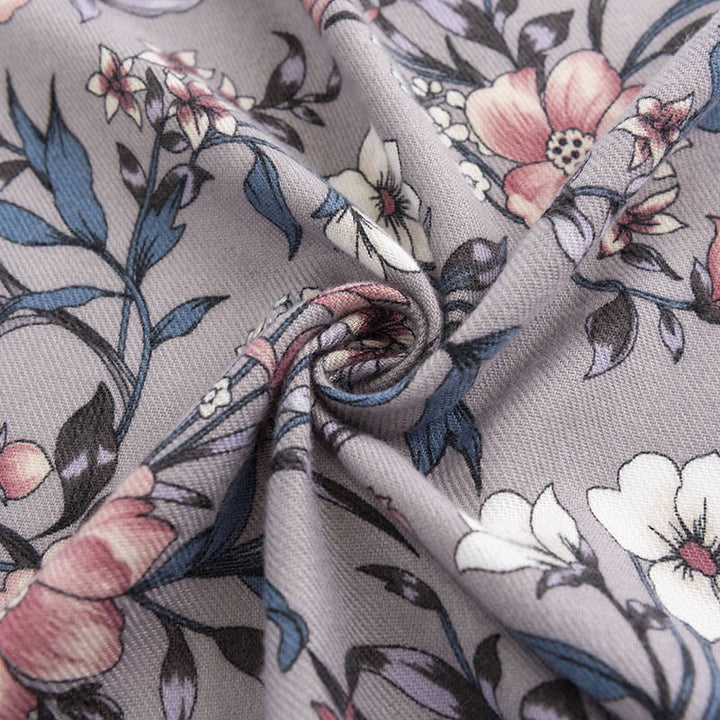 Chal tibetano con Buddha Stones, estampado retro de camelia japonesa en flor, bufanda suave y cálida para otoño e invierno
