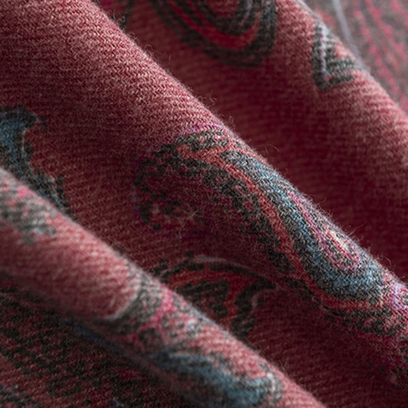 Chal con estampados de cachemira tibetano y Buddha Stones para otoño e invierno, suave y cálido - image 7