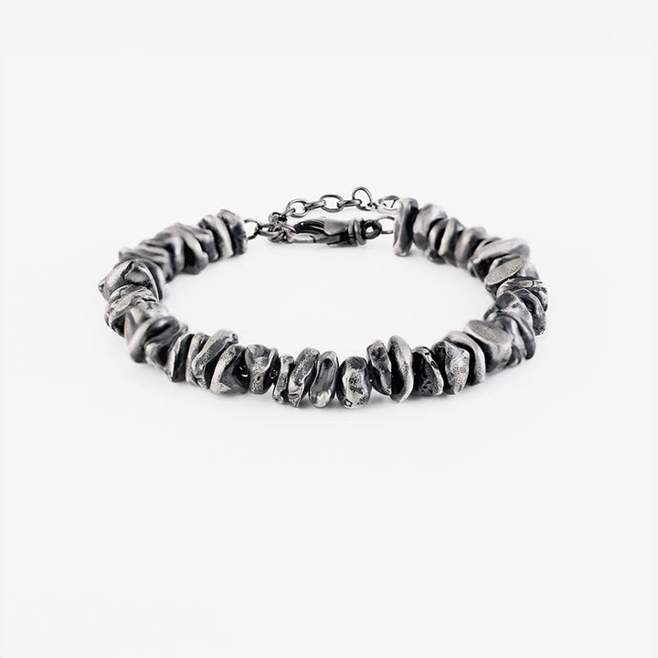 Pulsera de protección con forma de cambio pequeño de plata de ley 999 con Buddha Stones