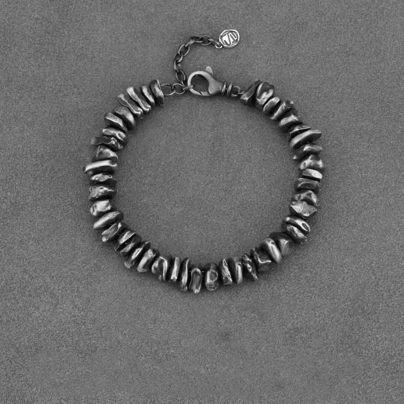 Pulsera de protección con forma de cambio pequeño de plata de ley 999 con Buddha Stones