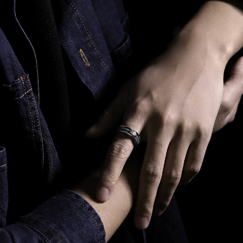 Anillo de protección del año de la serpiente en forma de serpiente de plata de ley 999 con Buddha Stones - image 16
