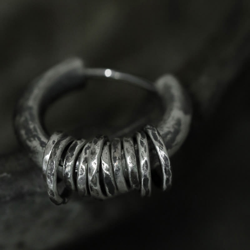 Pendientes de protección hechos a mano con Buddha Stones en plata de ley 925