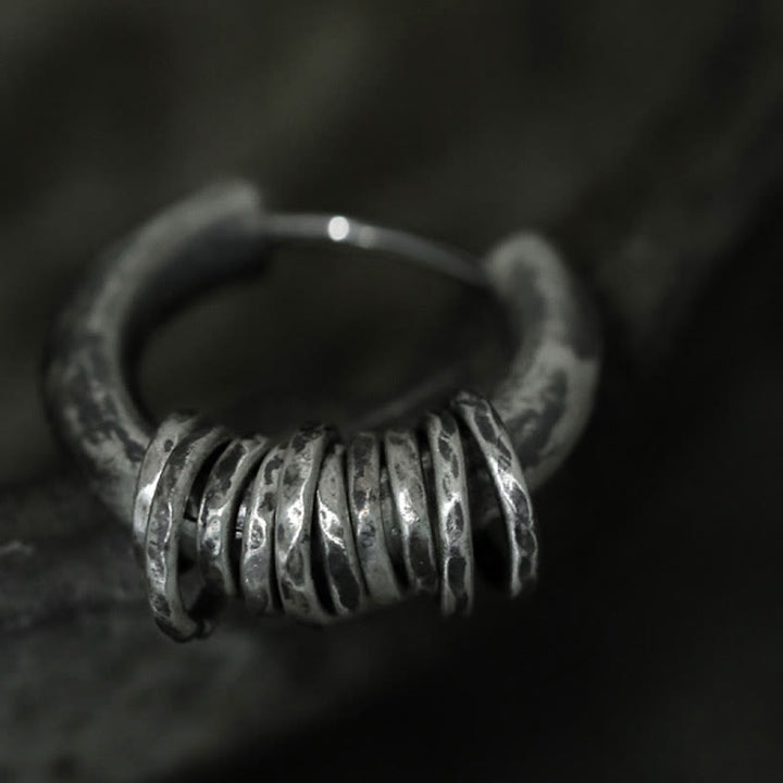 Pendientes de protección hechos a mano con Buddha Stones en plata de ley 925