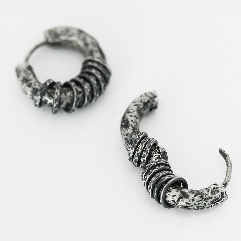 Pendientes de protección hechos a mano con Buddha Stones en plata de ley 925