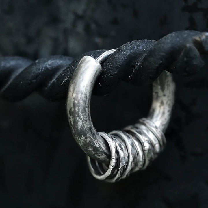 Pendientes de protección hechos a mano con Buddha Stones en plata de ley 925