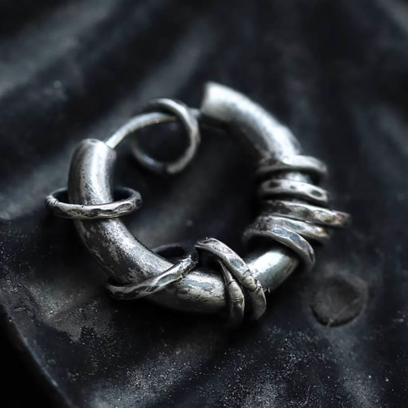 Pendientes de protección hechos a mano con Buddha Stones en plata de ley 925